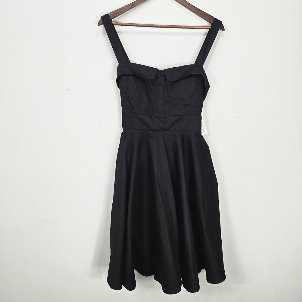 Eva Rose Fit and Flare Dress XL Sweetheart Rockabilly Whimsigoth Pin Up LBD NWT